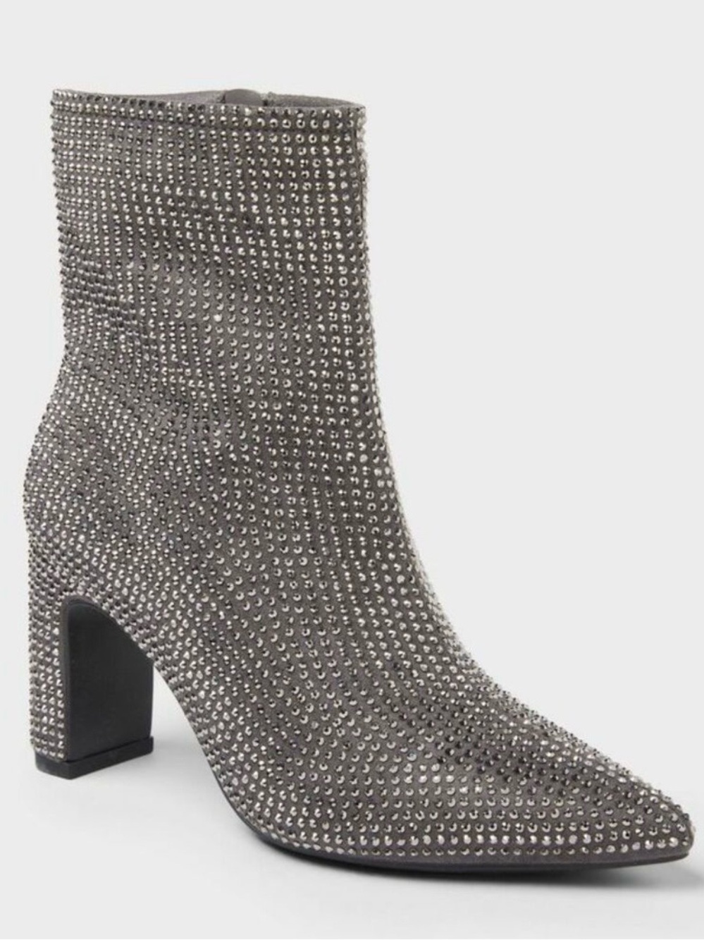 ❤️‍🔥NIB SILVER CRYSTAL HEELED BOOTS - Picture 10 of 10
